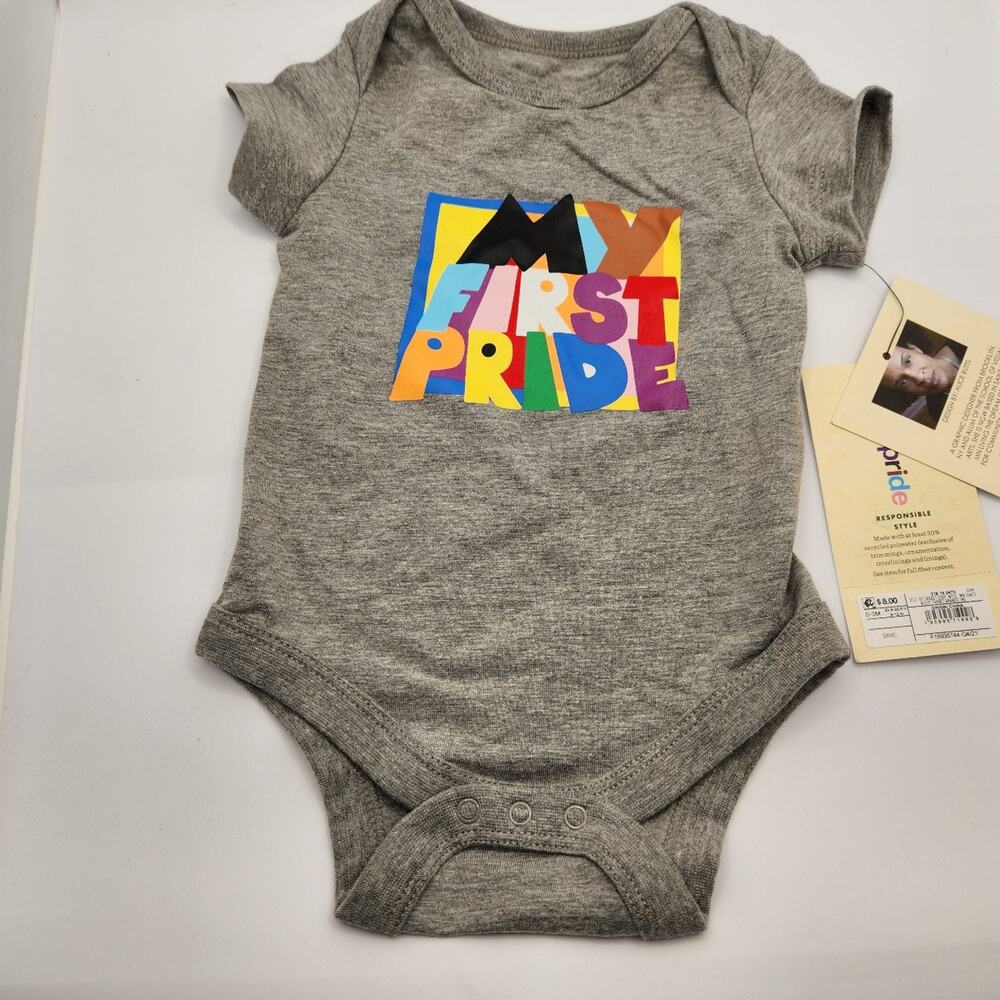 My first Pride baby outfit 0-3 months NWT